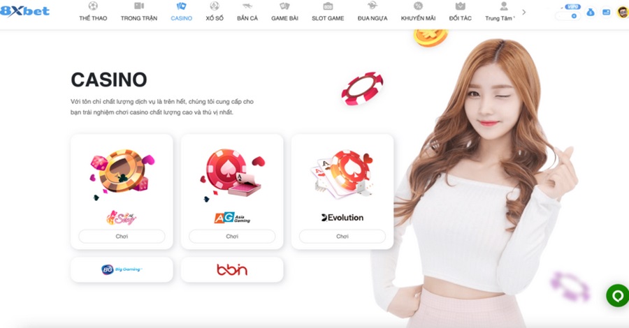 Chơi game bài 8xbet siêu đơn giản
