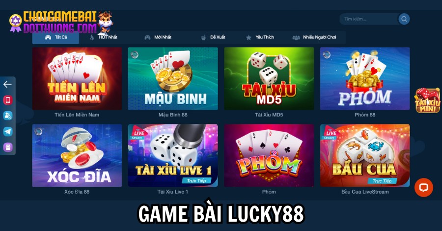 game bài lucky88 uy tín